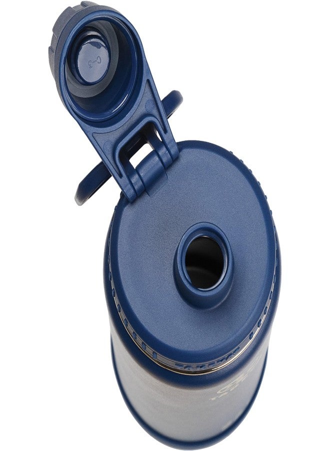 تاكيا زجاجة مياه تاكيا أكتيفز بغطاء مزود بفوهة - زجاجة معزولة بطبقتين من الفولاذ المقاوم للصدأ - آمنة للغسل في غسالة الأطباق وخالية من مادة BPA - زجاجة بغطاء مزود بفوهة وواقي قابل للإزالة - 18 أونصة، أزرق داكن - Image 4