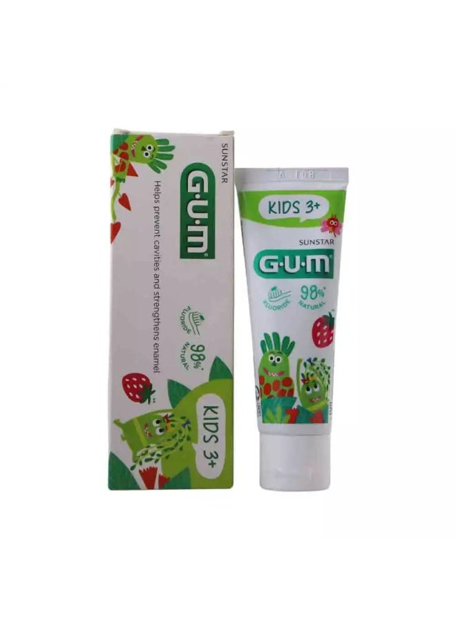 Sunstar Gum Toothpaste with Fluoride and Strawberry Flavour Prevent Cavities for Junior Above 3 Age- 50ml