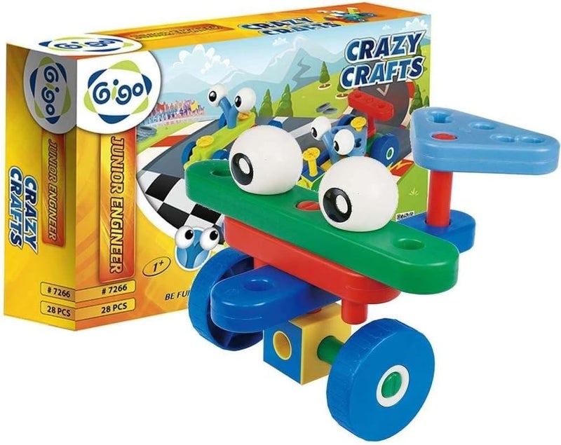 Gigo Toys Junior Engineer Crazy Crafts Building Set - 28 Pieces - Image 1