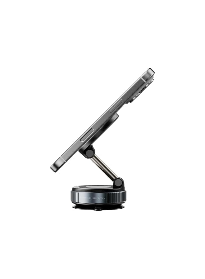 Green Tiger K007 Vacuum Suction Phone Mount for Car Wireless Stand Magnetic Phone Holder for Car Black Rotation Magnetic Car Cell Phone Holder Suction Cup Car Phone Mount (X68) - Image 4