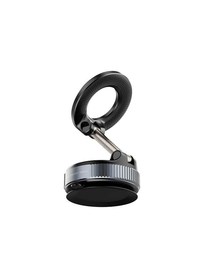 Green Tiger K007 Vacuum Suction Phone Mount for Car Wireless Stand Magnetic Phone Holder for Car Black Rotation Magnetic Car Cell Phone Holder Suction Cup Car Phone Mount (X68) - Image 2