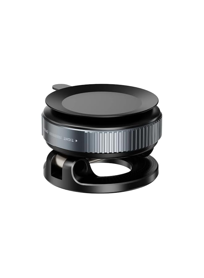 Green Tiger K007 Vacuum Suction Phone Mount for Car Wireless Stand Magnetic Phone Holder for Car Black Rotation Magnetic Car Cell Phone Holder Suction Cup Car Phone Mount (X68) - Image 3