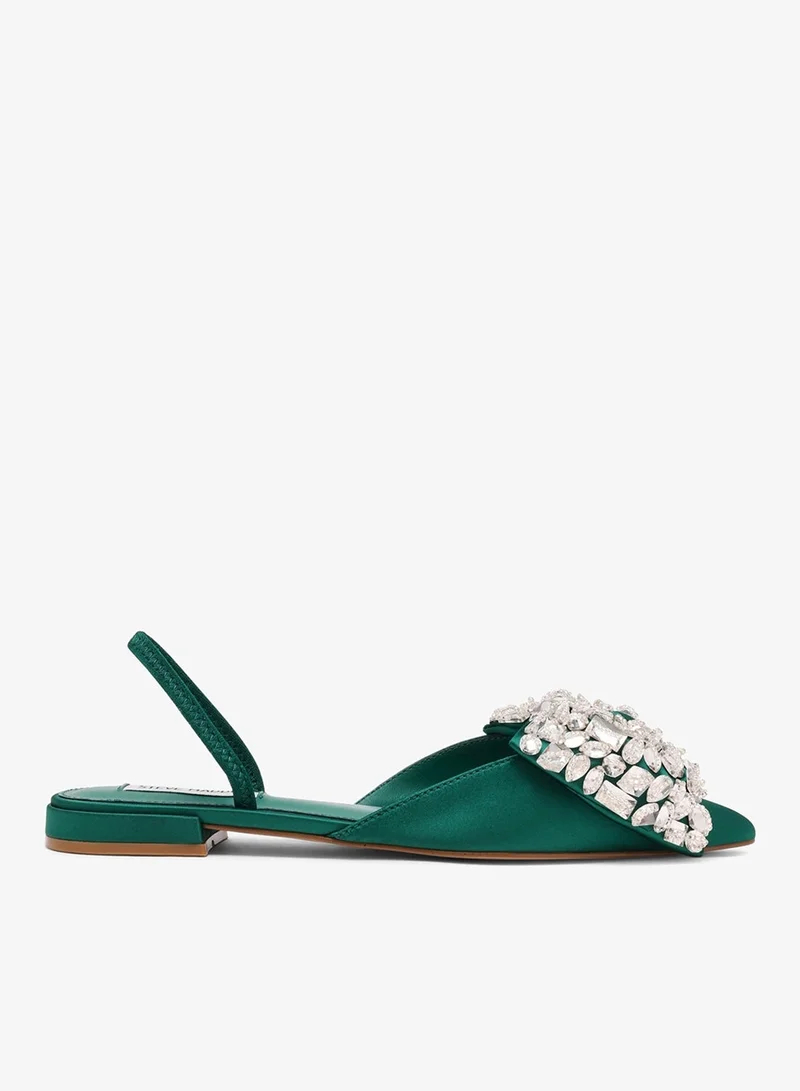 STEVE MADDEN  Sloane St. Green Flat Sandals for Women | Best Price UAE