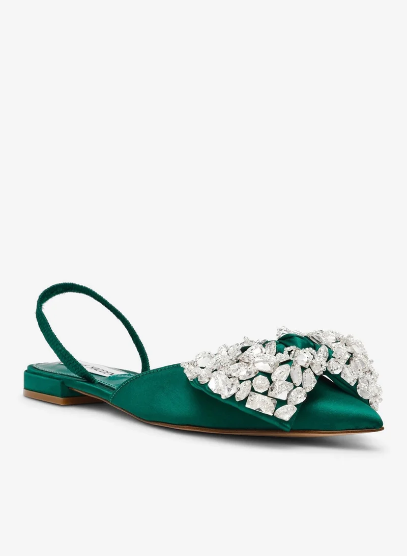 ستيف مادن صنادل فلات خضراء من سلوين سانت