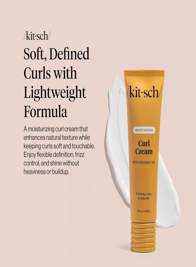 Kitsch Moisturizing Curl Cream for Curly Hair – Lightweight Curly Hair Products for Men & Women | Defines Curls, Controls Frizz & Boosts Shine | Hydrating Curling Cream - Ideal Gifts for Women - Image 2