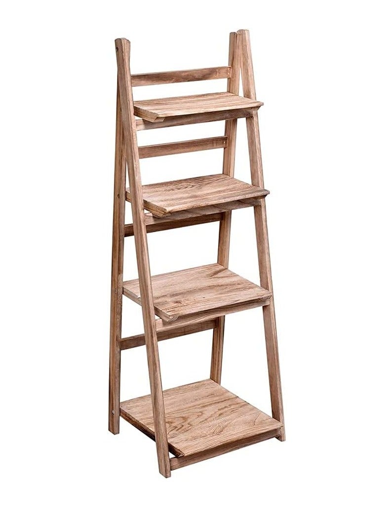 Generic FFD Plant Stand Storage Rack Brown, Natural Solid Wood, Flower Display Shelf Pot Storage Rack for Indoor Outdoor Home Garden Balcony  - Image 4
