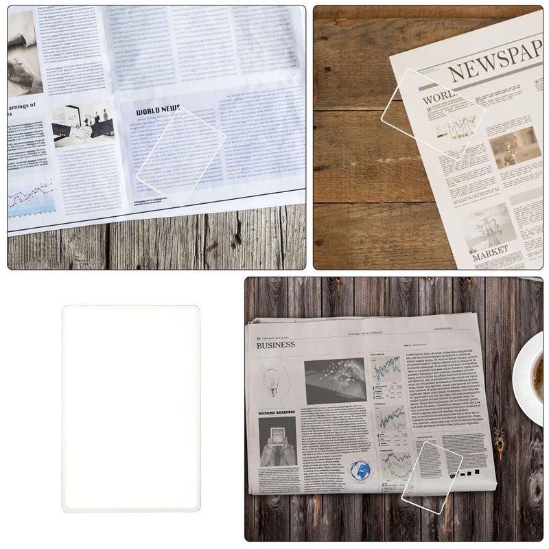 20 Pcs Portable PVC Bookmark Magnifiers 3x Fresnel Lens Reading Magnifier Credit Card Size Thin Magnifying Lens For Seniors And Low Vision Users - Image 4