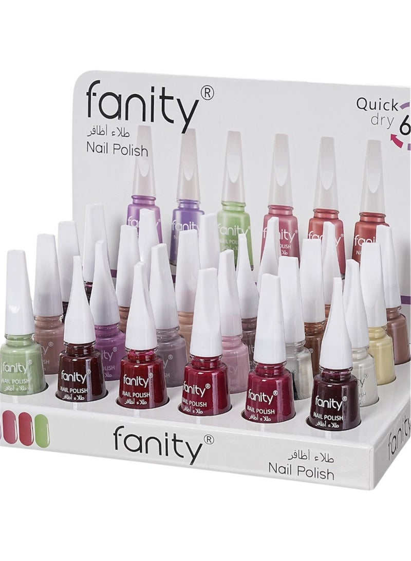 24-Piece Nail Polish Multicolour