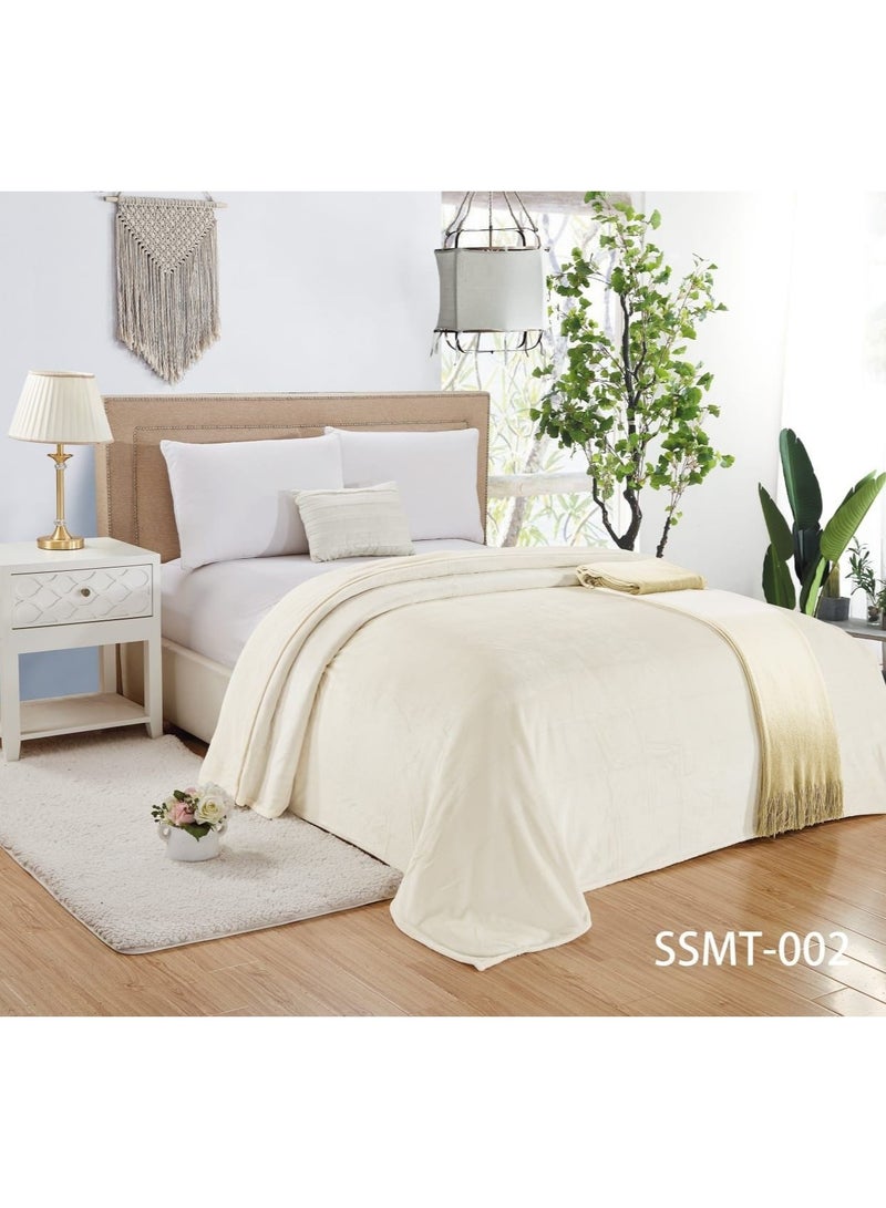 Moon 1 Piece Soft Bed Polyester Blanket king Size 200*220 cm - Image 1