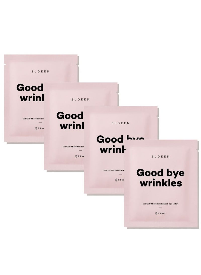 ELDEEN Good Bye Wrinkles - Eldeen Microdart Project: Eye Patch - The Ultimate Solution for Your Skin, reduce wrinkles, clear, 1 pair, Packages of 1, 4, and 8 (Pack of 4) - Image 1