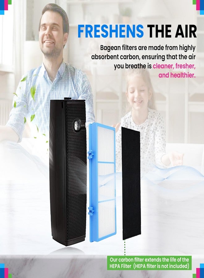 Bagean Activated Carbon Pre Filter 9.5" x 4.1" Compatible with Bionaire & Holmes AER1 Filter Replacement - Fits AER 1 Holmes Air Purifier Filters - Removes Odors and Freshen the Air (4-Pack) - Image 5