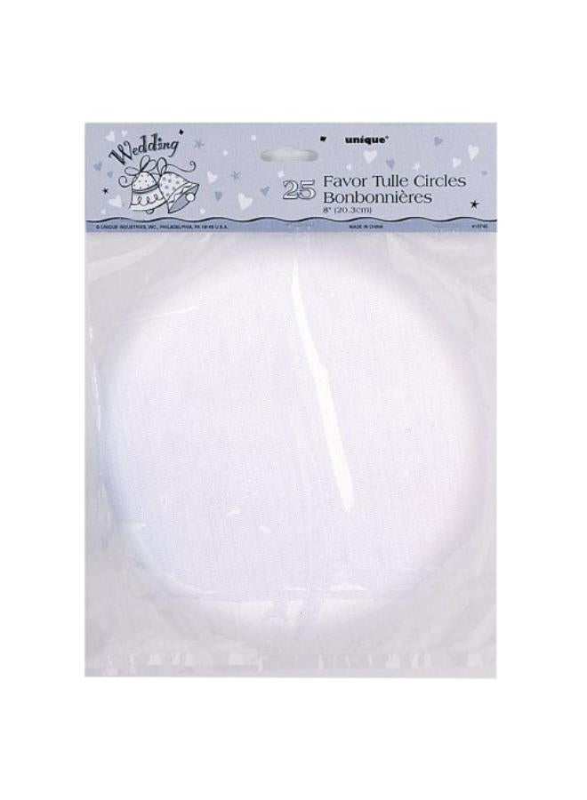 Unique 25 Count Wedding Favor Tulle Circles - Image 2