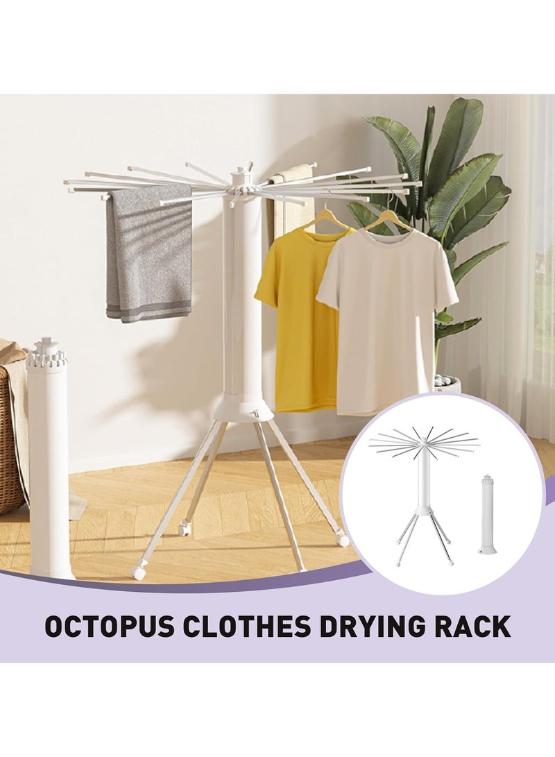 DubaiGallery Extendable Hanger - 3D Triangular Design with 16 Clothes Rails Extendable and Swivel Hanger, Foldable for Larger Storage,C - Image 3