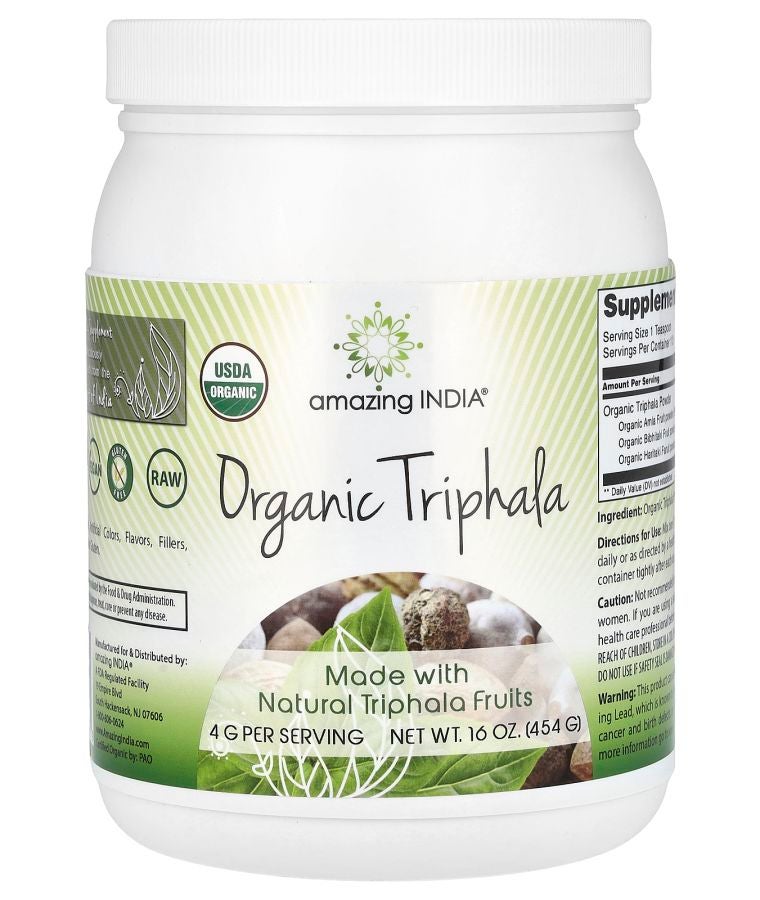 Organic Triphala 16 oz (454 g)