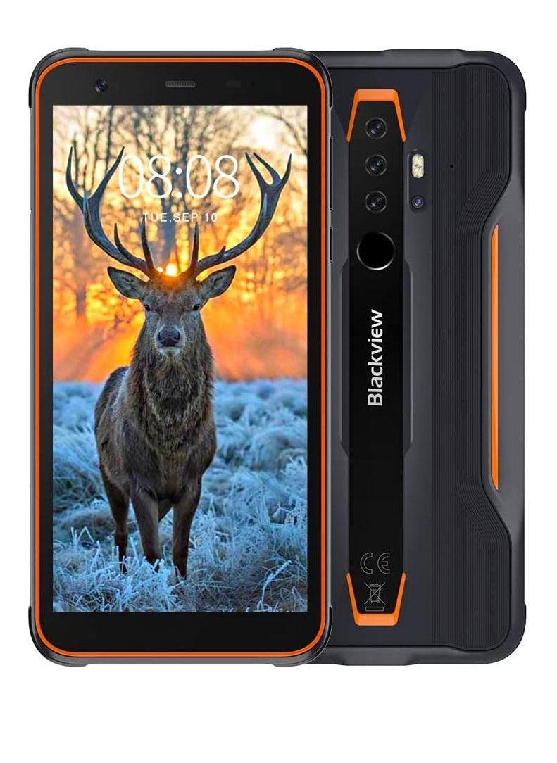 Blackview - Blackview BV6300 pro outdoor smartphone,ultra-slim ergonomic design, 5.7 inches Android 10, 16 MP quad camera with smart HDR, P70 octa-core 6 GB/128 GB, 4380 mAh battery-Orange - Image 1