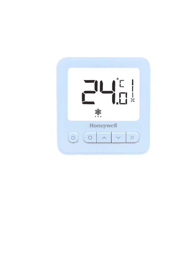 Honeywell Digital Thermostat WS8 Extra-large LCD White Back-light Display | 2 Pipe Heat/Cool With Manual or Automatic 3-Speed Fan Control | Suitable for Chiller Compressor HVAC System 230V AC  - Image 2