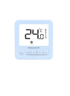 Honeywell Digital Thermostat WS8 Extra-large LCD White Back-light Display | 2 Pipe Heat/Cool With Manual or Automatic 3-Speed Fan Control | Suitable for Chiller Compressor HVAC System 230V AC  - Image 1