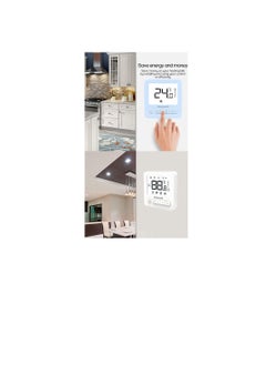 Honeywell Digital Thermostat WS8 Extra-large LCD White Back-light Display | 2 Pipe Heat/Cool With Manual or Automatic 3-Speed Fan Control | Suitable for Chiller Compressor HVAC System 230V AC  - Image 3