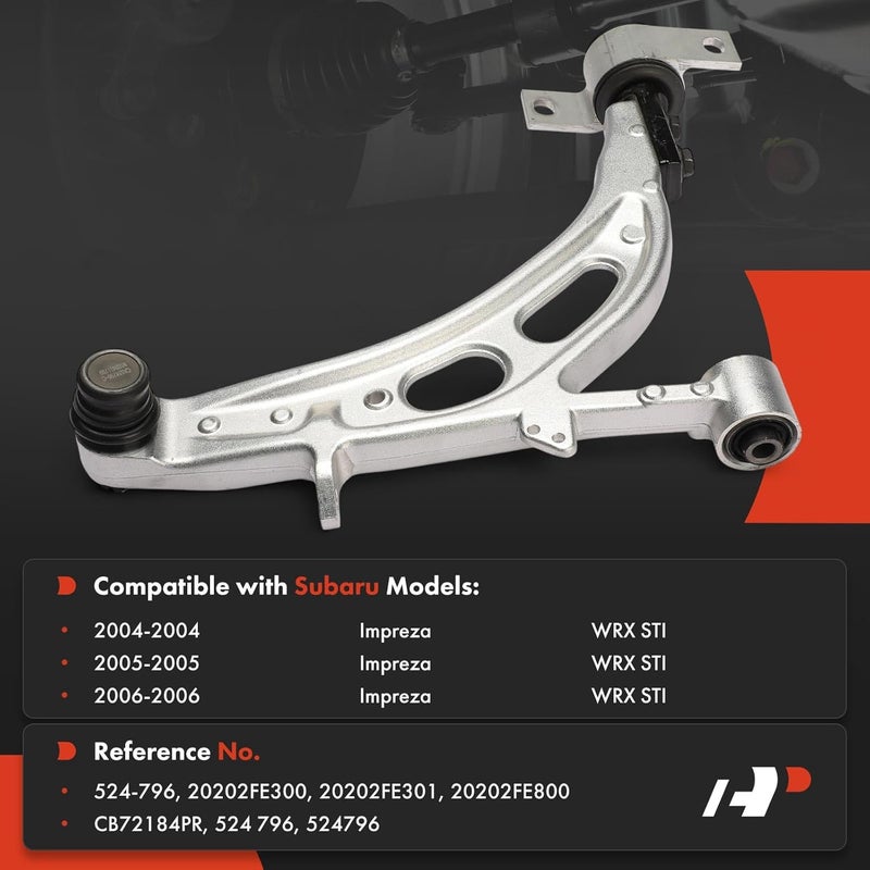 A-Premium Front Right Lower Control Arm for Subaru Impreza - Image 2