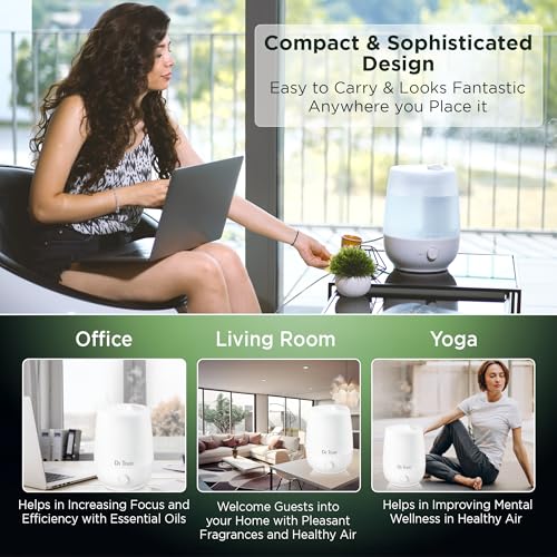 Dr Trust Luxury Cool Mist Room Humidifier for Adults and Baby Bedroom 4.5L - 907 - Image 5