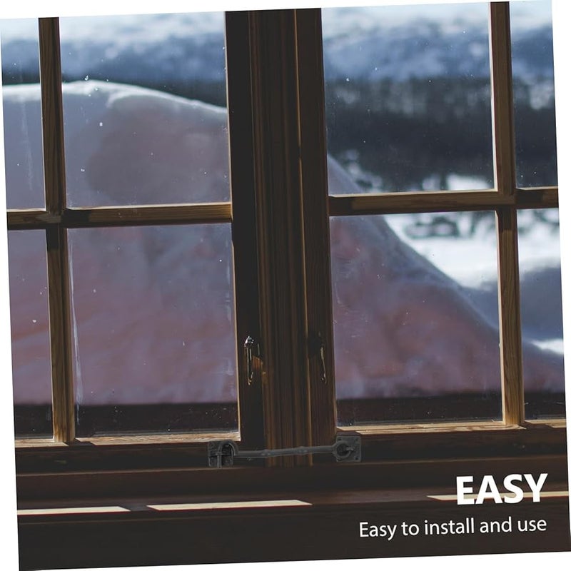 Black Antique Copper Wind Hook 18 5X3 2CM Retro Design for Windows and Doors Durable Easy Install - Image 4