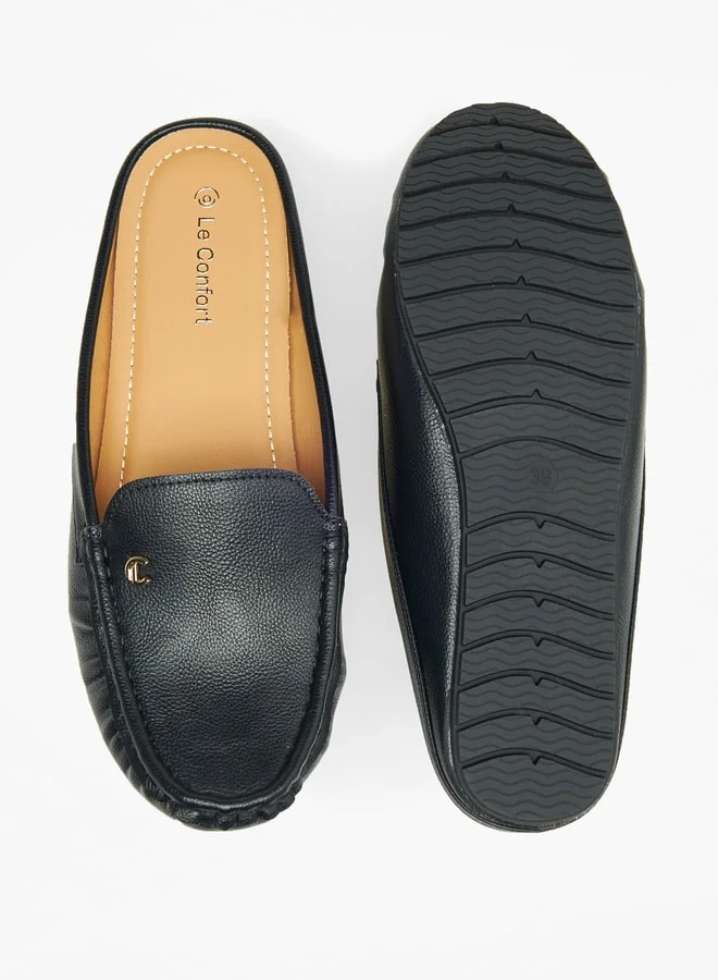 Le Confort Textured Slip-On Mules
