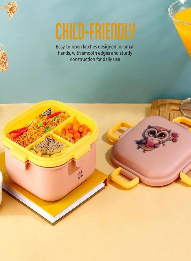 Craftlayout Hungers Lunch Box for Kids & Adults | Premium BPA-Free Plastic Tiffin | Airtight, Leak-Proof, Lightweight Food Container for School, Office, College & Travel | Multicolor - Image 5