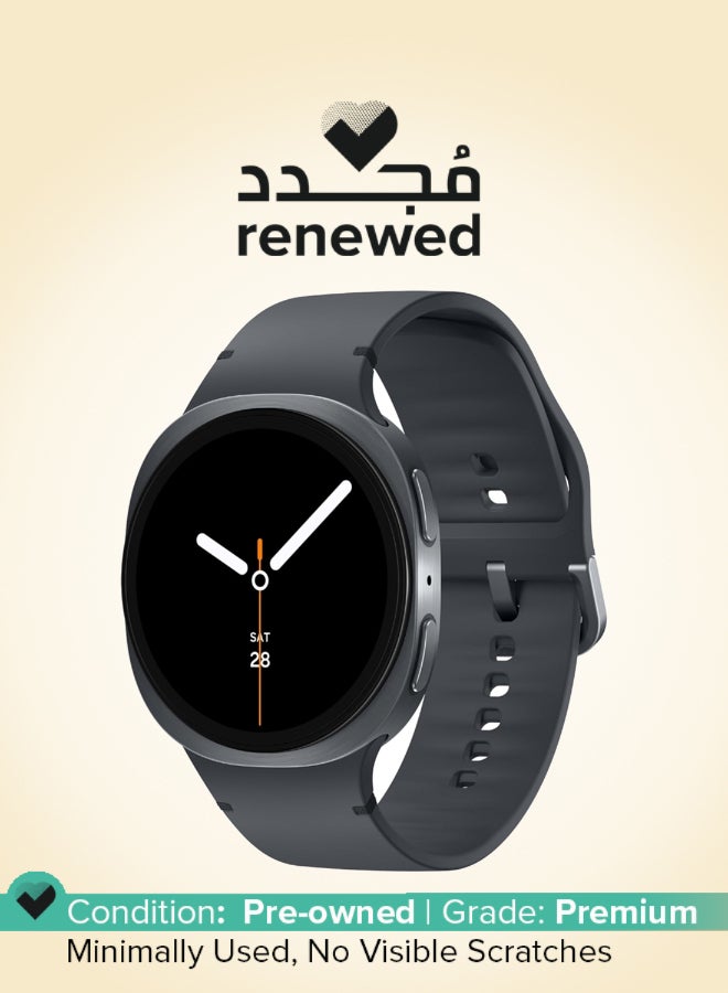 Samsung Renewed - Samsung Galaxy Watch8 (44mm, LTE, Graphite) - Advanced Health Monitoring & Dual GPS Graphite - Image 1