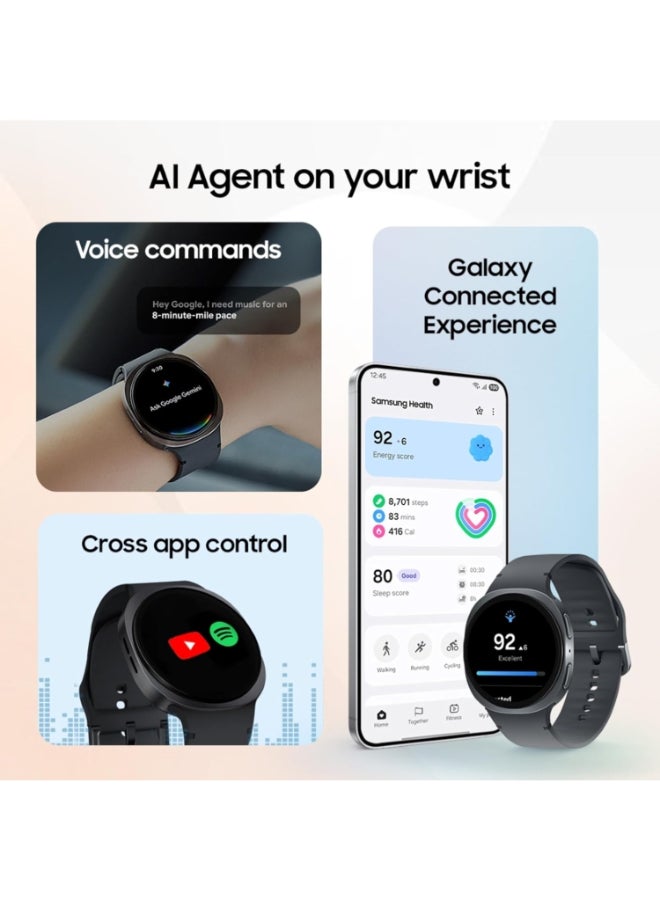 Samsung Renewed - Samsung Galaxy Watch8 (44mm, LTE, Graphite) - Advanced Health Monitoring & Dual GPS Graphite - Image 3