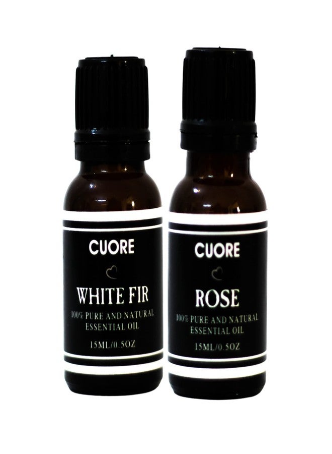 Cuore 100% Organic and Natural White Fir & Rose Essential Oil For all Combo - Image 2