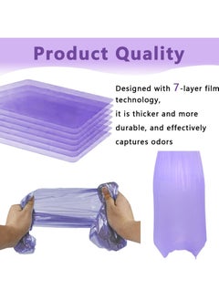 joybuy 8 Pieces Eco Friendly Nappy Bin Refull Bags, Diaper Pail Liner Disposal Refills Bags Smell Eliminator Bags Baby Diaper Bin Liners Nappy Pouches  - Image 3