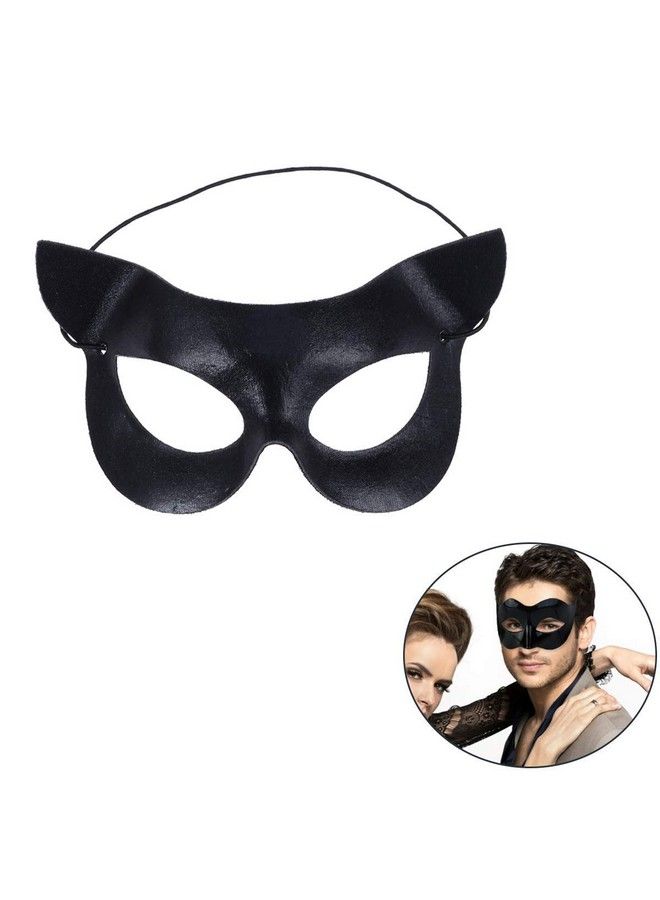 BinaryABC أقنعة هالوين بدلة هالوين قناع ميسيريد قناع عين القط نصف قناع - Image 3