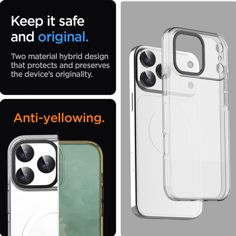 AICase Clear Phone Case for iPhone 17 Pro Compatible with Magsafe, Slim Thin Lightweight Transparent [Non-Yellowing] Vibrant Design Protective Phone Case - Image 4