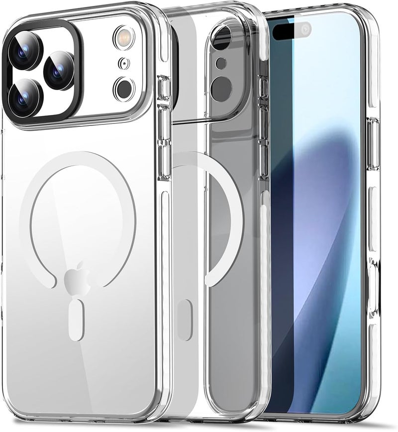 AICase Clear Phone Case for iPhone 17 Pro Compatible with Magsafe, Slim Thin Lightweight Transparent [Non-Yellowing] Vibrant Design Protective Phone Case - Image 1