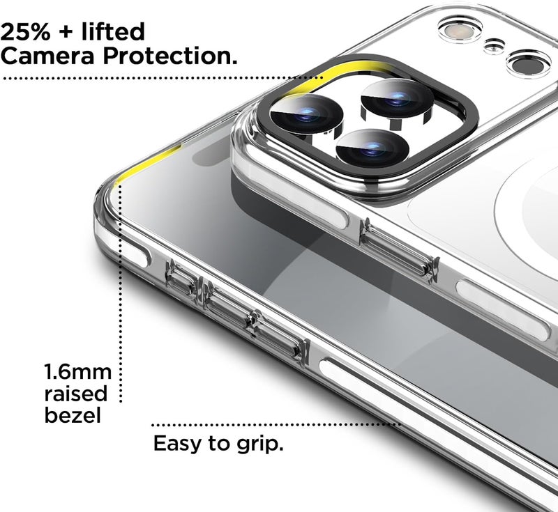 AICase Clear Phone Case for iPhone 17 Pro Compatible with Magsafe, Slim Thin Lightweight Transparent [Non-Yellowing] Vibrant Design Protective Phone Case - Image 5