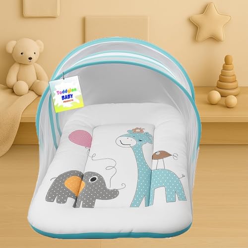 Toddylon Baby Bed New Born Baby Bedding Set | Mattress | Mosquito Net | Insect Protector | Baby Beds | Infants | Carry Bag | Essentials (0-6 Months) - Image 3