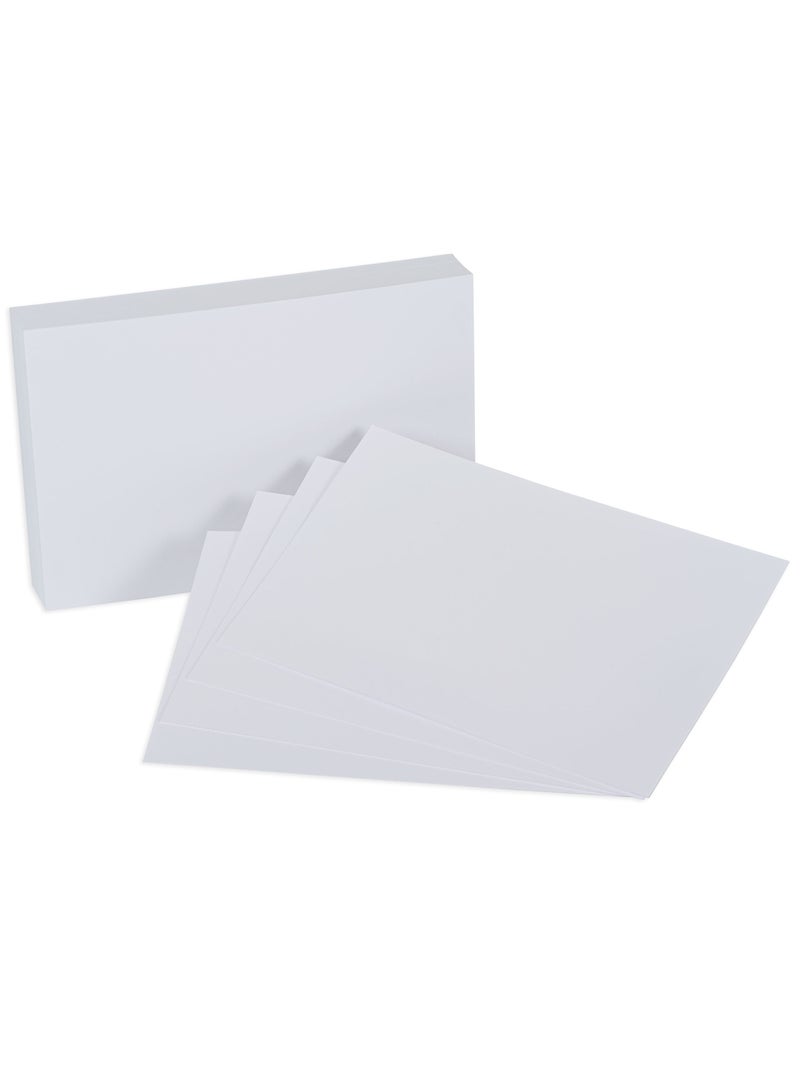 FIS Record/Index Cards, 2 Side Plain, Size 8x5"(20.32x17.7cm) 180gsm, 100 Sheets, Color White-FSIC85-180WH - Image 1