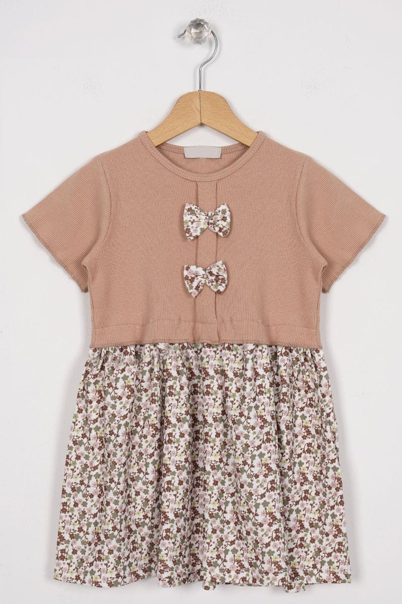 Zepkids Floral Bow Bodice Dress  - Image 1