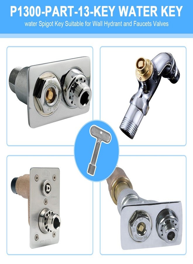 إيلسا مفتاح المياه Aillsa P1300-PART-13-KEY | مفتاح صنبور المياه مناسب لصمامات صنبور الحائط والصنابير - Image 5