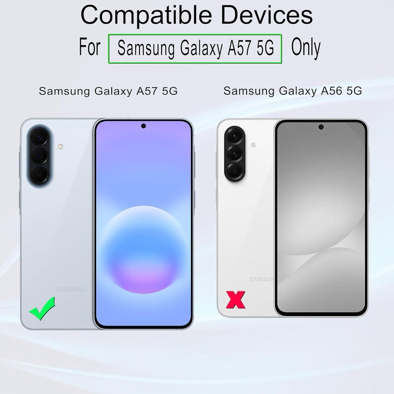 Ibywind for Samsung Galaxy A57 5G Screen Protector,2-Pack,9H Hardness Tempered Glass with Camera Lens Protector,Easy Installation Tool,Bubble-Free,Fingerprint Unlock,Anti-Shatter,Anti-Scratch - Image 2