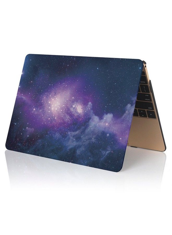 UESWILL Retina 12Inch Galaxy Pattern Hard Shell Case Cover Compatible With Macbook 12 Inch (Model: A1534) + Microfibre Cleaning Cloth Nebula Purple - Image 5