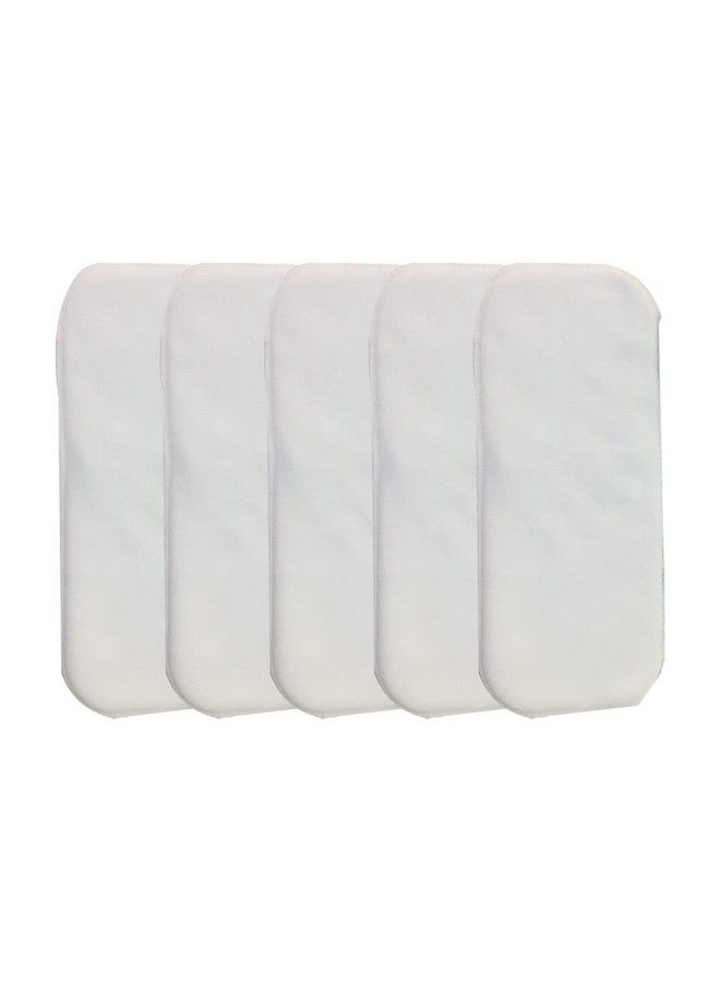 Chinmay Kids Unisex Baby Diaper Insert Pad4 Layer Mircofiber Reusable And Washable Cloth Diaper Liner Pad For Small Toddler And Newborn Babies Age 024 Months White (Pack Of 5) - Image 1