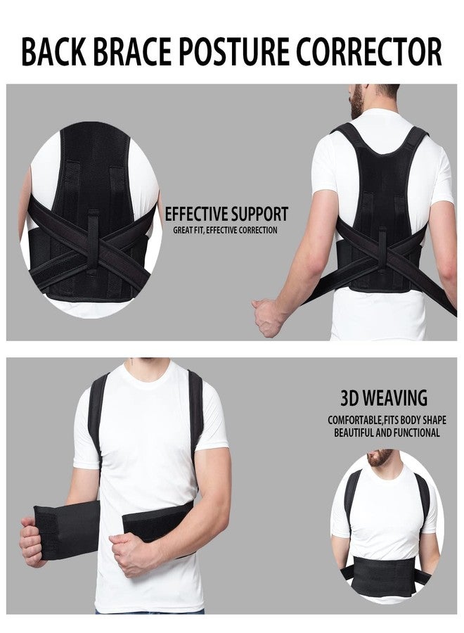 WESTONWINGS Premium Magnetic Back Brace Posture Corrector Therapy Shoulder Belt for Lower and Upper Back Pain Relief with Dual Metallic Plates at back Back Support Man & Woman (Free Size) - Image 5