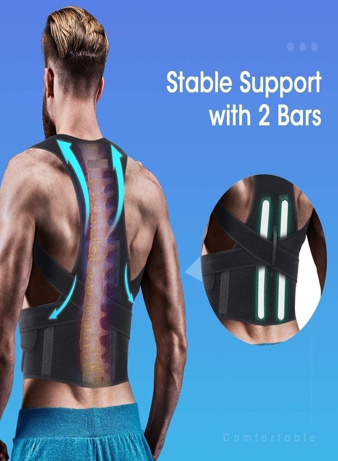 WESTONWINGS Premium Magnetic Back Brace Posture Corrector Therapy Shoulder Belt for Lower and Upper Back Pain Relief with Dual Metallic Plates at back Back Support Man & Woman (Free Size) - Image 2
