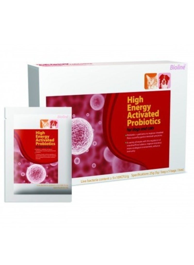 بايولاين بروبيوتيك بيولاين المنشط للكلاب والقطط ٢٥ جرامًا [الوزن - ٢٥ جرامًا]