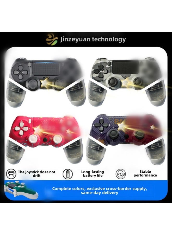Generic - Source Wireless Bluetooth PS4 Handle Six Axis Ps Game Handle Dual Shock P4 Controller Pro Handle-Product Color:Green Camouflage---snowflake - Image 1