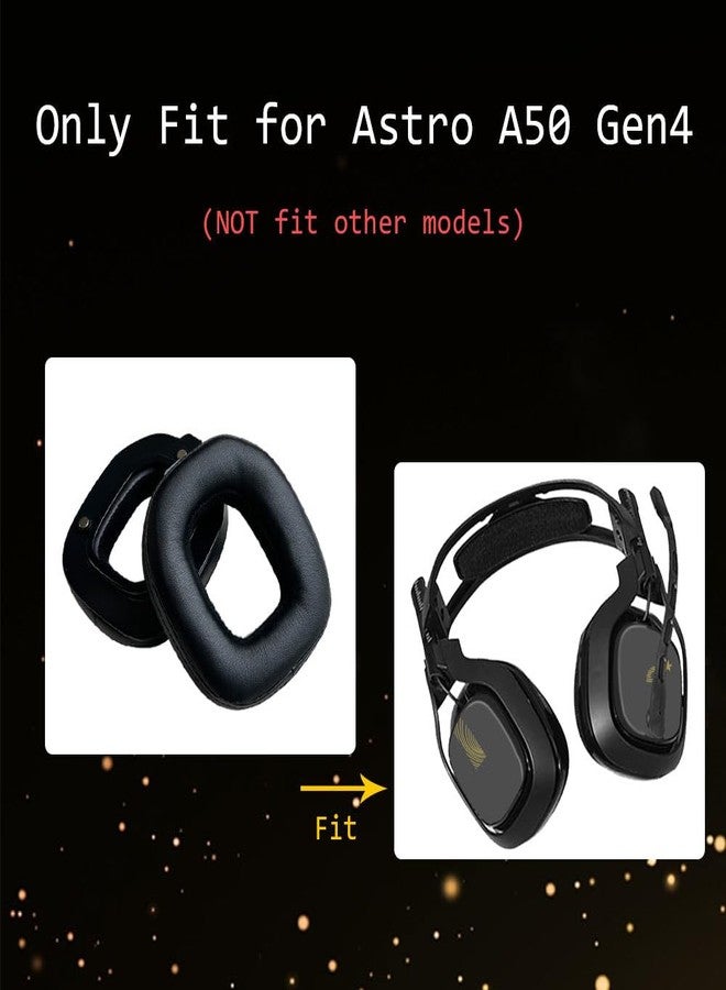 MQDITH Soft Protein Leather Replacement Ear Pads Compatible with Astro A50 GEN4,GEN5 and A50X Headset - Image 2