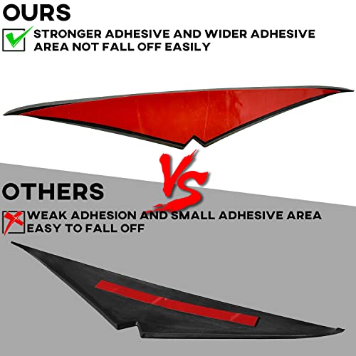 VEISUTOR ملصق حواجب المصابيح الأمامية VEISUTOR لطرز Road Glide من 2015 وما بعدها، غطاء زينة حواف المصابيح الأمامية السوداء لملحقات هارلي ديفيدسون Road Glide 2015 وما بعدها - Image 3