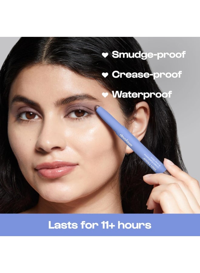 ALLEYOOP ALLEYOOP 11th Hour Waterproof Cream Eyeshadow Stick – Long-Lasting Eye Shadow Pencil & Eyeliner, Cream to Powder Stick & Highlighter – Smudge-Proof Eyeshadow Shimmer, Plum Up Shimmer  - Image 4