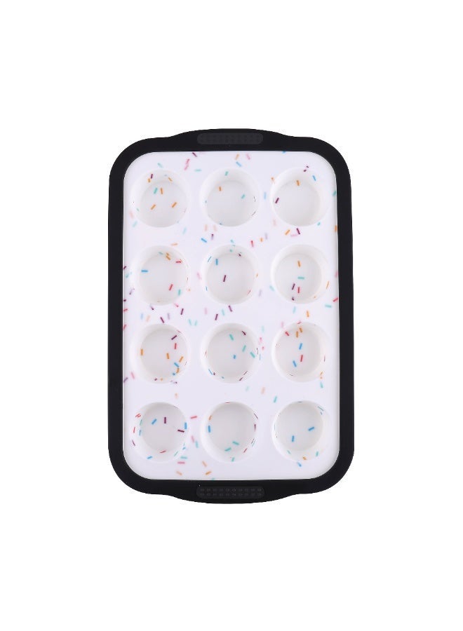 SOFIA REFRIGERATION Silicone Muffin Pan, Food Grade Nonstick, Stainless Steel Frame for Safe Handling, Heat Resistant up to 230°C - Image 2